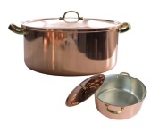 Кастрюля CopperCrafts медная с крышкой 18 см 2,3 л, 7510