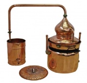 Аламбик CopperCrafts на водяной бане 10 литров, с термометром