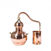 Аламбик CopperCrafts "Люкс" 15 литров, классический, паянный, два резьбовых соединения (уценка)