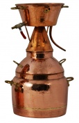 Алькитара CopperCrafts "Премиум" 30 л. трехкамерная, паяная, с термометром